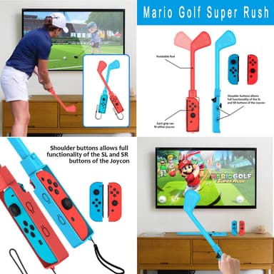 Tilbehør til Nintendo Switch sportsspill, 12 deler Flerfarget