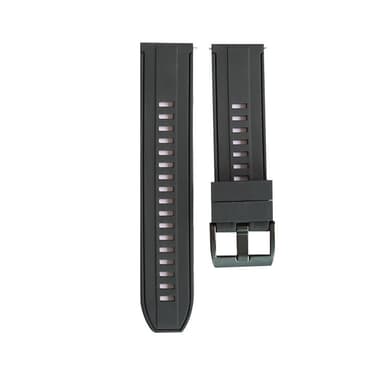 Silikonrem til Huawei Watch GT2E/GT2 46 mm/GT 46 mm Sort