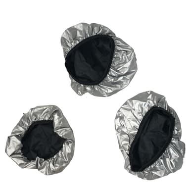 Vanntett sykkelsaltrekk, 3-pakning Sort XL