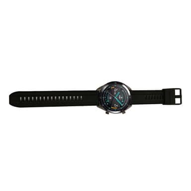 Silikonrem til Huawei Watch GT2E/GT2 46 mm/GT 46 mm Sort