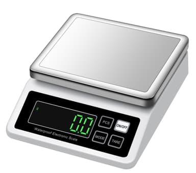 Elektronisk digital vekt Hvit 10 kg/0,1 g