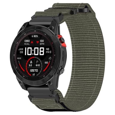 Garmin 20 mm nylon klokkerem Grå