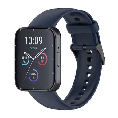 SKG V9 Pro, Amazfit Bip5 Unity flytende silikonklokkerem Mørke blå