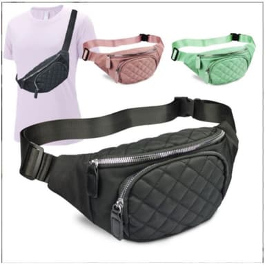 Crossbody-veske i nylon for kvinner