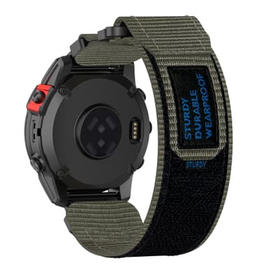 Garmin 20 mm nylon klokkerem Grå