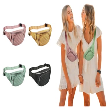 Crossbody-veske i nylon for kvinner