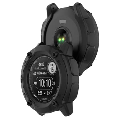 Pansret beskyttelsesdeksel for Garmin Instinct 2X Sort
