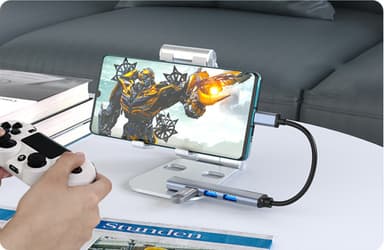 USB Hub, USB-C med 4 USB-porter, 5 Gbps