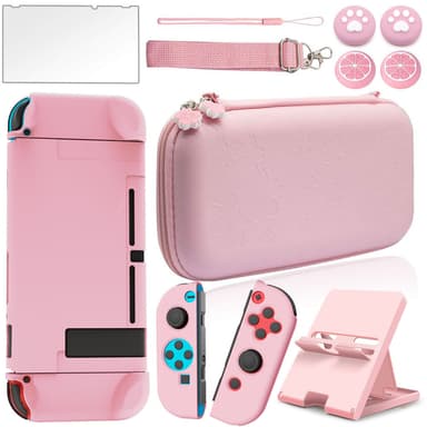 Veske og tilbehør til Nintendo Switch Pink 10 stk