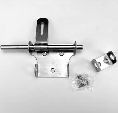 Dørbolt i rustfritt stål, kraftig dørbolt L
