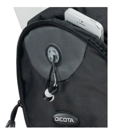 DICOTA Backpack Mission XL, ryggsekk for 15""-17,3"" bärbara datorer, svart / grå