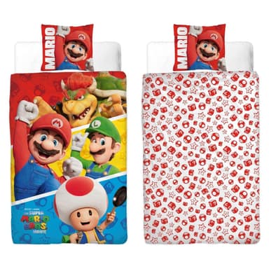 Super Mario Sengetøy - Voksenstørrelse 140 x 200 cm - Super Mario (SMM003)