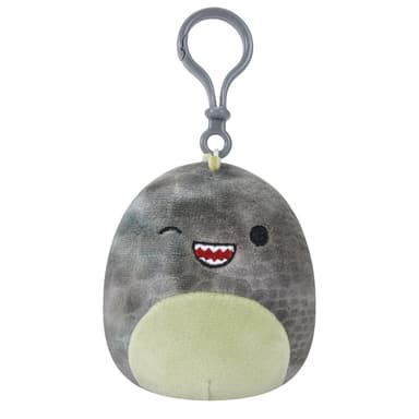Squishmallows Asst 9 cm P15 Clip On - Xander den blinkende grå T-Rex
