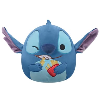 Squishmallows disney Stitch, 20 cm, med pommes frites i hånden (219363)