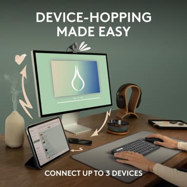 Logitech Pebble Mouse 2 M350s trådløs mus (Off-White)