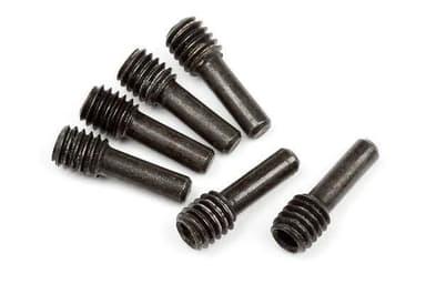 Skrueskaft M4X2,5X12Mm (svart/6stk)