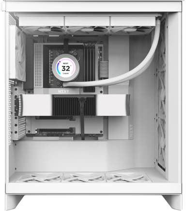 NZXT H7 Flow (2024) Mid-Tower PC-kabinett (hvit)