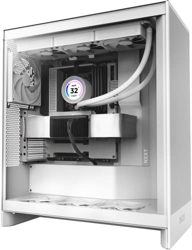 NZXT H7 Flow (2024) Mid-Tower PC-kabinett (hvit)
