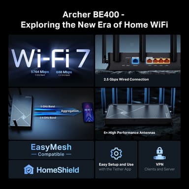TP-Link BE400 WF7/BE6500 ruter