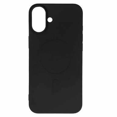 Flytende silikonskall med MagSafe for iPhone 16 - Svart