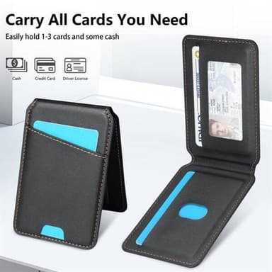Kortholder og stativ med magnet til Samsung Galaxy S24 FE - Svart