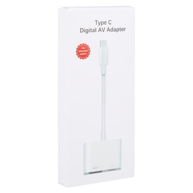USB-C til HDMI + USB-C-adapter med høy oppløsning