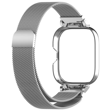 Metallrammeveske med integrert stropp for Redmi Watch 4 Sølv