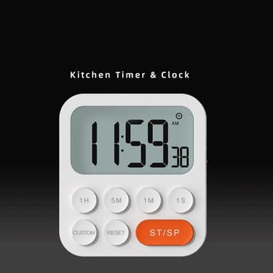Digital kjøkkentimer med vekkerklokke