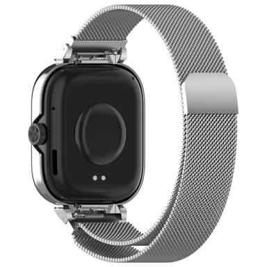Metallrammeveske med integrert stropp for Redmi Watch 4 Sølv
