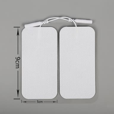 10-pack TENS/EMS elektrodeputer - Elektroder for massasjeinstrumenter Hvit