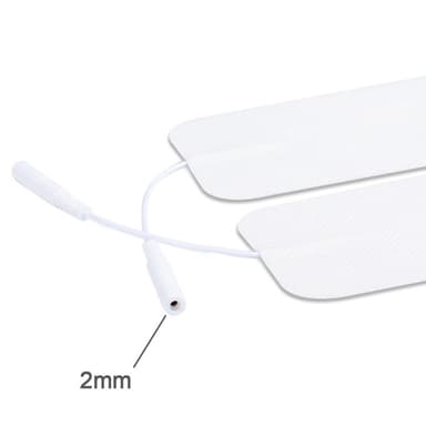 10-pack TENS/EMS elektrodeputer - Elektroder for massasjeinstrumenter Hvit