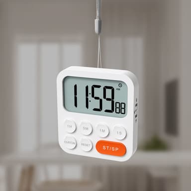 Digital kjøkkentimer med vekkerklokke