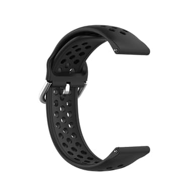 Ensfarget sportsarmbåndsklokkerem for Samsung Galaxy Watch 20 mm Sort
