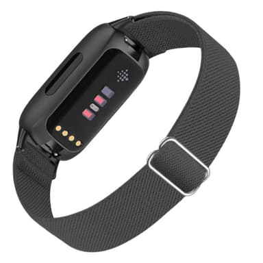 Fitbit Inspire 3 nylon-klokkereim Mørk grå