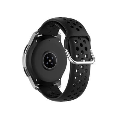 Ensfarget sportsarmbåndsklokkerem for Samsung Galaxy Watch 20 mm Sort