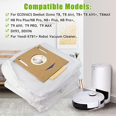 Støvposer for Yeedi K781+, ECOVACS Deebot Ozmo T8 AIVI