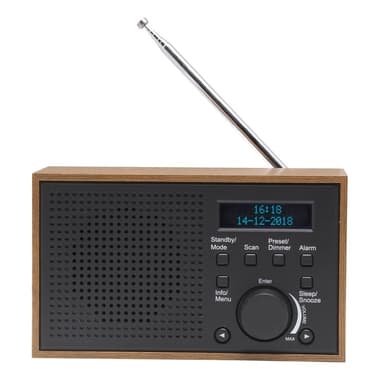 Denver FM/DAB+ Radio Wood/Graphite