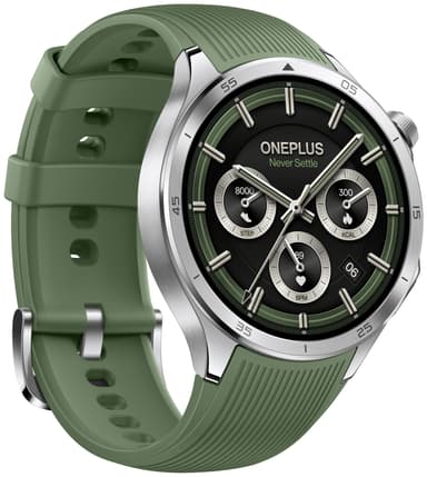 OnePlus Watch 3 hybridklokke 46 mm (Emerald Titanium)