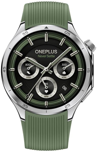 OnePlus Watch 3 hybridklokke 46 mm (Emerald Titanium)