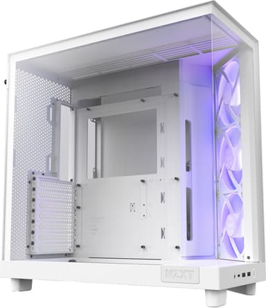 NZXT H6 Flow RGB 2024 PC-kabinett (hvit)