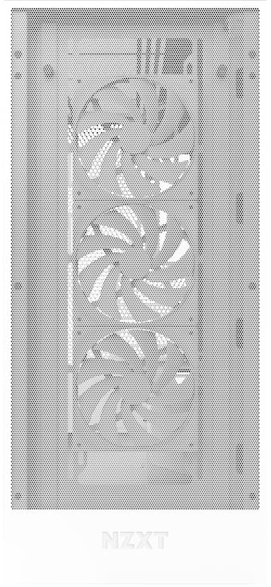 NZXT H7 Flow (2024) Mid-Tower PC-kabinett (hvit)