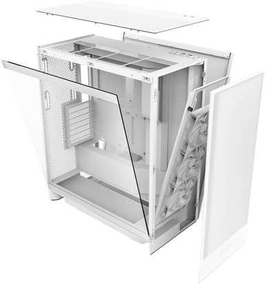 NZXT H7 Flow (2024) Mid-Tower PC-kabinett (hvit)
