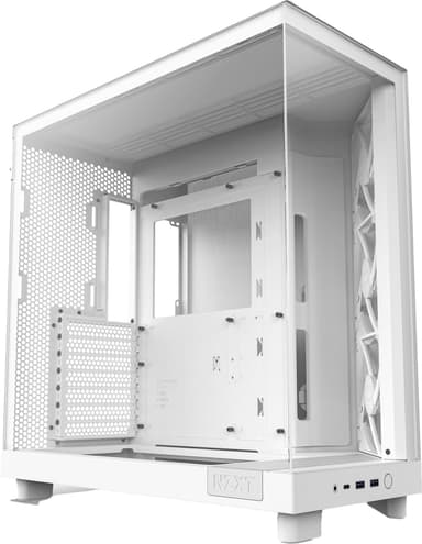NZXT H6 Flow RGB 2024 PC-kabinett (hvit)