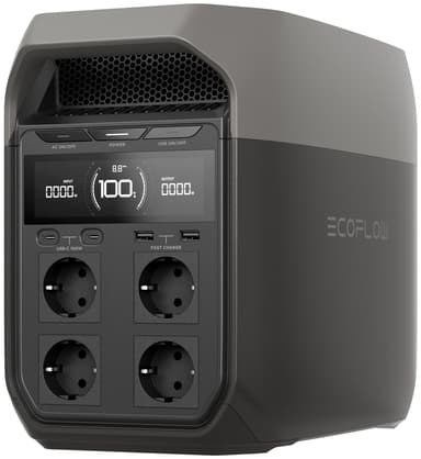 Ecoflow Delta 3 1800W bærbar strømstasjon