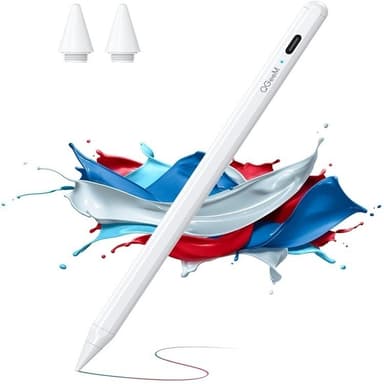 NÖRDIC Stylus Pen for iPad med Palm Rejection og magnetisk feste kompatibel med Apple iPad/iPad Pro/Mini iPad Air