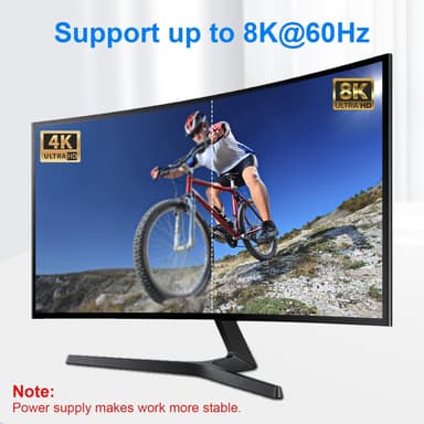 NÖRDIC USB-C 2 til 1 bryter & 1 til 2 splitter, 8K/60Hz 4K/144Hz 100WPD 10Gbps Data+Video+PD