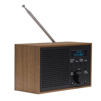 Denver FM/DAB+ Radio Wood/Graphite