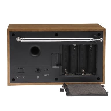 Denver FM/DAB+ Radio Wood/Graphite