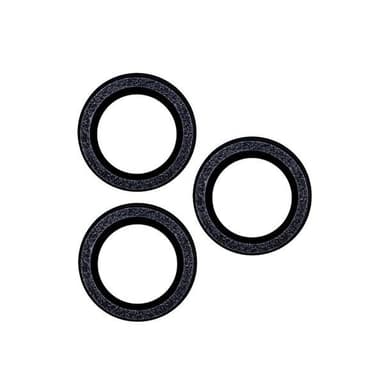 Herdet kameradeksel for iPhone 16 Plus - Svart/Romb
