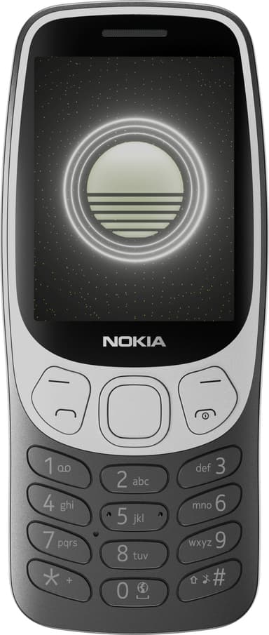 Nokia 3210 4G mobiltelefon (sort)